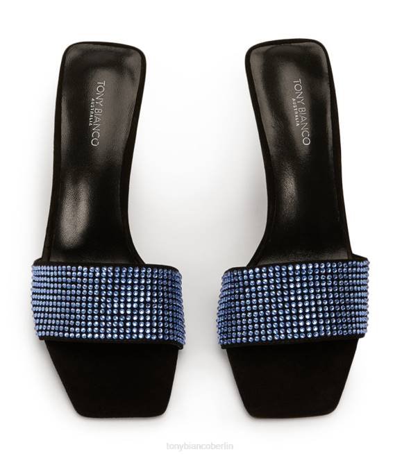 Stöckelschuhe| de Tony Bianco Frauen Naomi Heels Kristallblau/schwarzes Wildleder 4624147